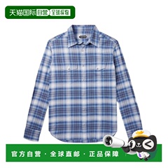 1h可退 TOM FORD 男士衬衫 HDS001FMC243ZBLUE AW2025 蓝色长袖