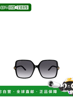 GUCCI 女士太阳镜 GG1448SA001 SS2024 黑色 大方形框太阳镜
