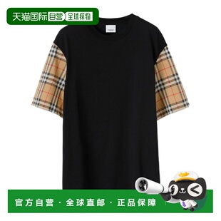 Vintage 格纹衣袖 T恤 1h可退 80430571短袖 Burberry 女 奢淘