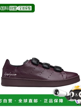 Y-3 女士休闲鞋 JR6641 AW2025 紫色 Stan Smith 皮革运动鞋