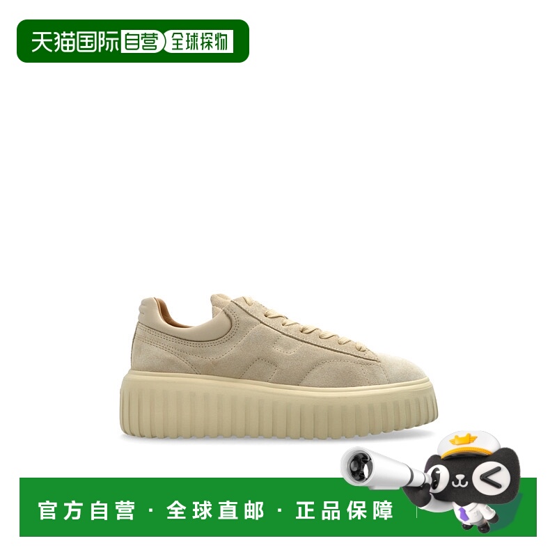 1h可退 HOGAN 女士运动鞋 HXW6450FC6TPJQ0C023 AW2025 浅棕色