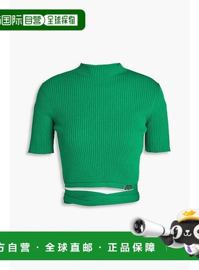 1h可退 潮奢 Maje 女士 罗纹针织上衣 MFPPU00771VERT半高领