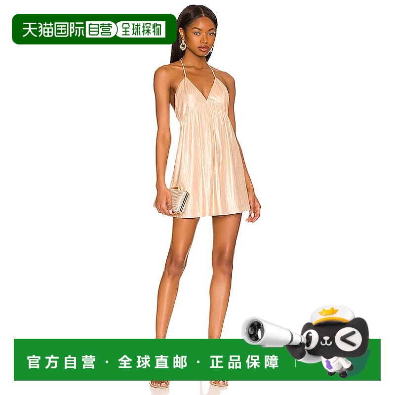 1h可退 潮奢 Superdown 女士 Margo 挂脖直筒连衣裙 SDD2574S20