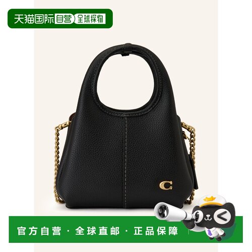 1h可退 COACH 女士手提包 100297393315000 CO 黑色 Micro Bag LA