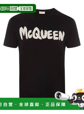 ALEXANDER MCQUEEN 男士T恤 622104QPZ570901 AW2024短袖上衣男装