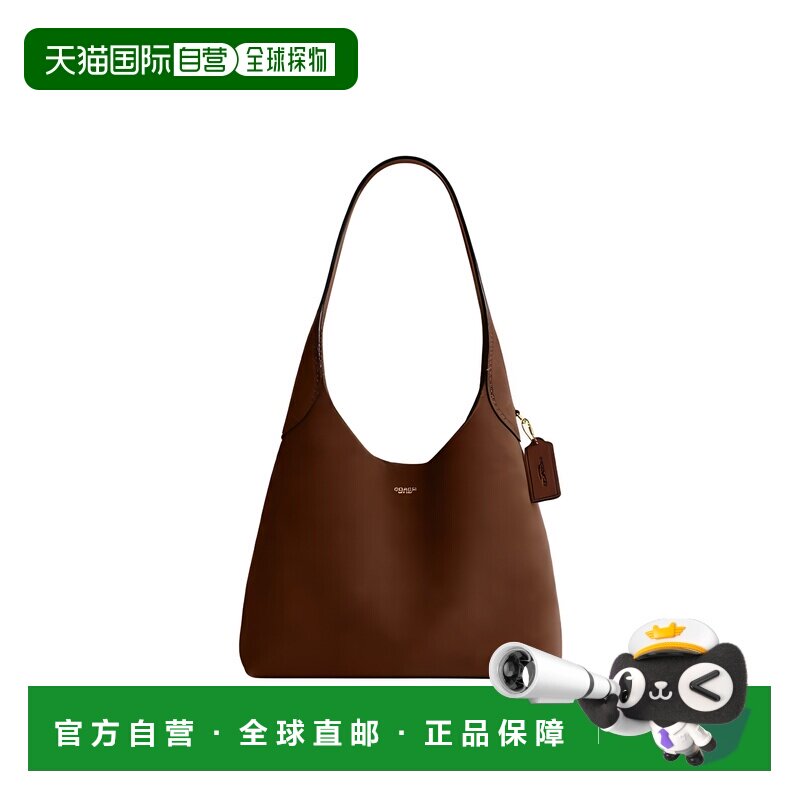 COACH蔻驰 Brooklyn 28 品牌Logo标牌 绒面手提单肩包 大号 女款
