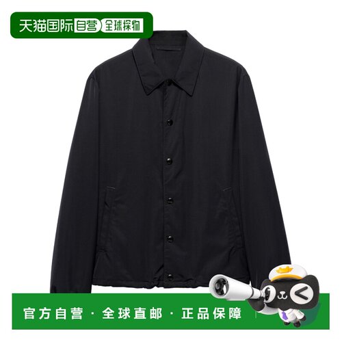 PRADA 男士衬衫 SGC81613L5SOOOF0002 SS2026 黑色外套