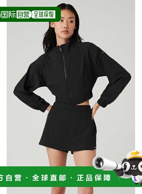 alo yoga 纯色短款街头夹克外套 女款 黑色/Blackw4526r