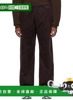 1h可退 潮奢 WYNN HAMLYN  男士 棕色 Relaxed 长裤 RS23TR088816