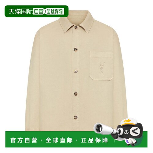 SAINT LAURENT 男士衬衫 861004Y04VD8441NUDENEUTRALS