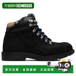1h可退 潮奢 Burberry 巴宝莉 男士 黑色 Suede Moor Hiking 踝靴