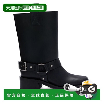 GANNI 女士靴子 B1010102099 SS2026 黑色 Recycled Leather Bike