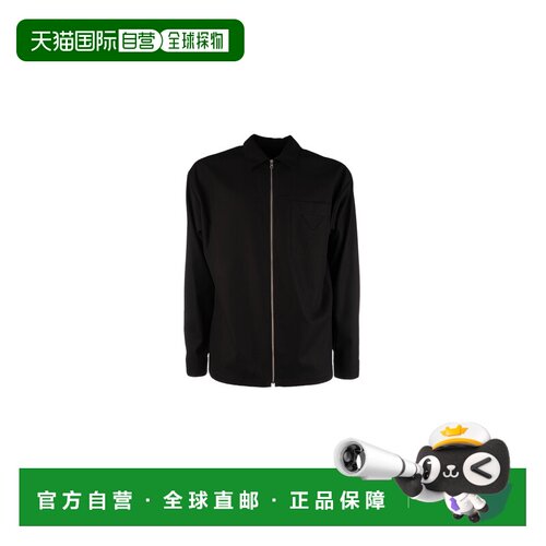 PRADA 男士衬衫 SC85519AMF0002 SS2026 黑色 CAMICIA