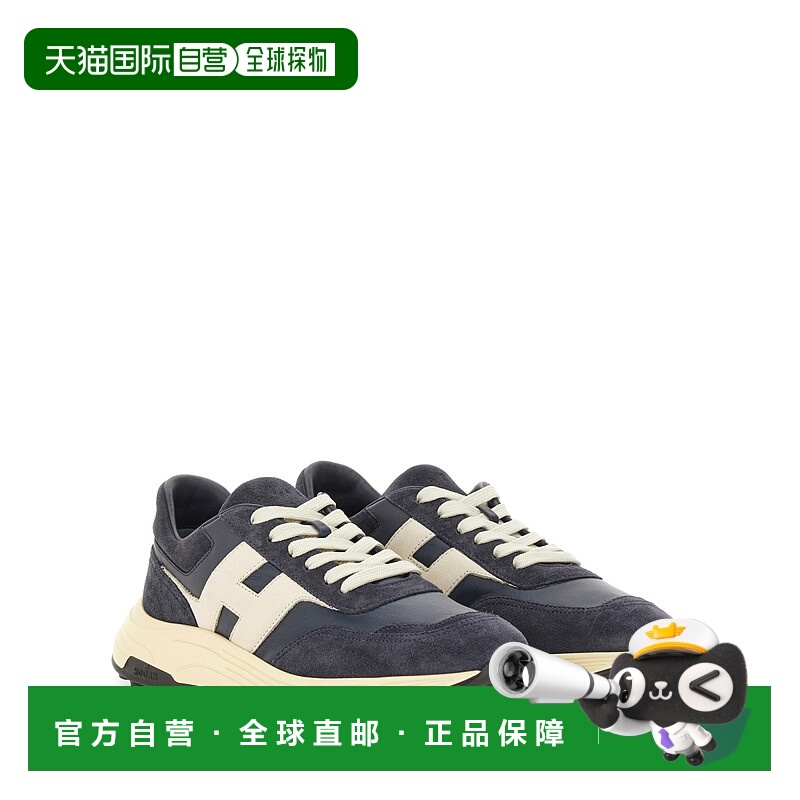 1h可退 HOGAN 男士专项运动鞋 HXM5630FR30UHG826E AW2025 黑色
