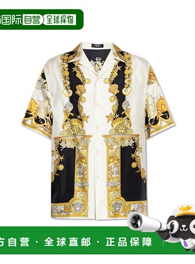 VERSACE 男士衬衫 10039261A145675W800 SS2025 白色