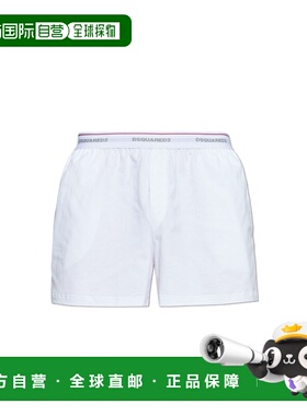 DSQUARED2 男士内裤 D9LE562800100 SS2026 白色 Cotton boxers w
