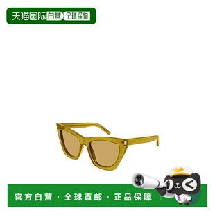 SS2025 SAINT SL214KATE037 女士眼镜 棕色太阳镜 LAURENT