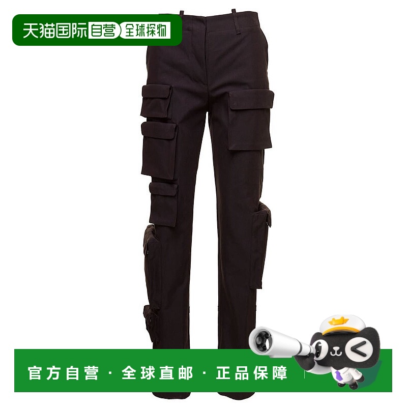 1h可退 OFF-WHITE 女士休闲裤 OWCF015F22FAB0010700 AW2022直筒