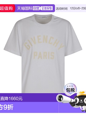 GIVENCHY 男士T恤 BM71NK3YRS100 AW2025 白色 Short sleeves, to