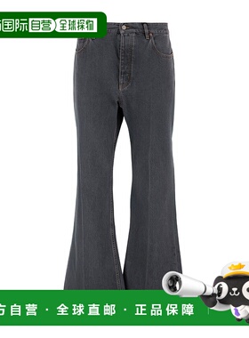 VALENTINO 男士牛仔裤 VDE15AB4A0NO AW2025 灰色 腰带环牛仔长裤