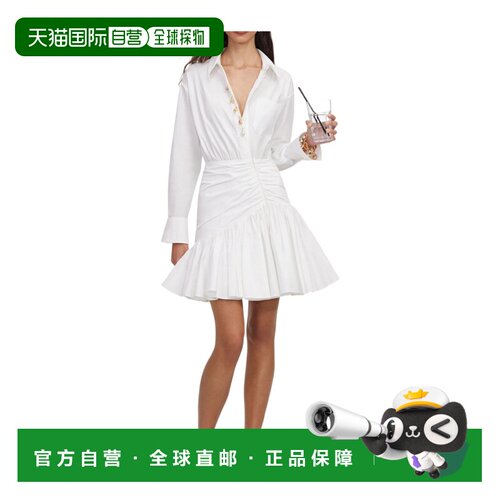 SELF-PORTRAIT 女士连衣裙 PF26028SW AW2026 白色 迷你衬衫裙