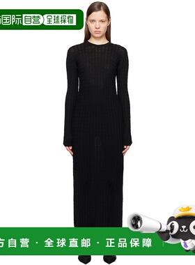 1h可退 潮奢 TOTÊME 女士 黑色连衣裙 251WRD0142YA0036