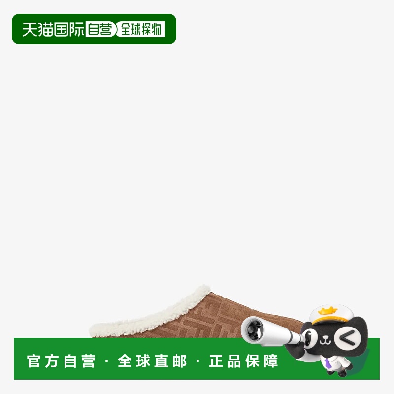 1h可退 FENDI 男士凉鞋 7D1823ASA1F0C23 AW2025 浅棕色 圆头木底
