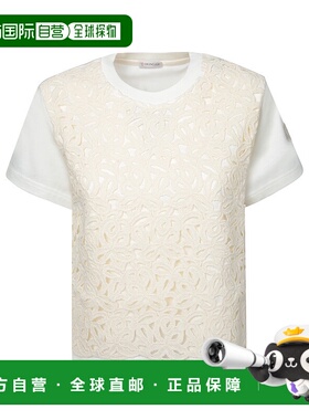 MONCLER 女士T恤 8C0005089AJU034 SS2025 米白色