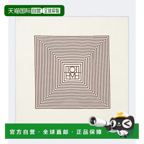 toteme 女士 交织图案真丝围巾 241WSC1548FB0153