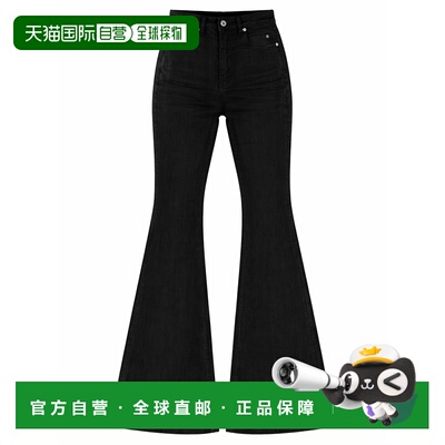 RICK OWENS 女士牛仔裤 黑色喇叭裤 SS2026 DS01F4311SDBK09