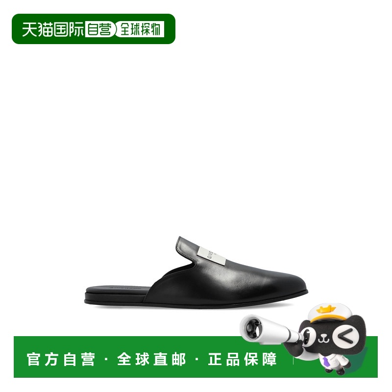1h可退 GIVENCHY 男士拖鞋 BH203JH1WK001 AW2025 黑色 Leather s