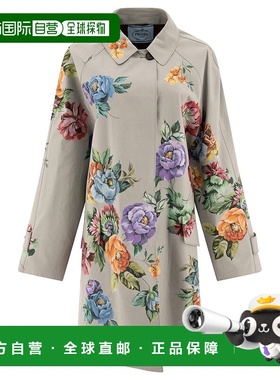 PRADA 女士外套 P658RSOOO14ZVF0276 AW2024 灰色 Printed cotton
