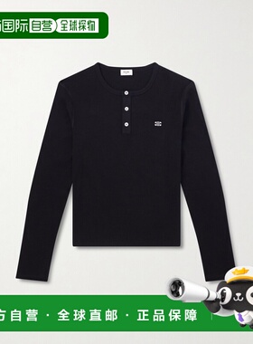 潮奢 Celine 思琳 男士 標誌刺繡羅紋 T 卹 RX0A90F43