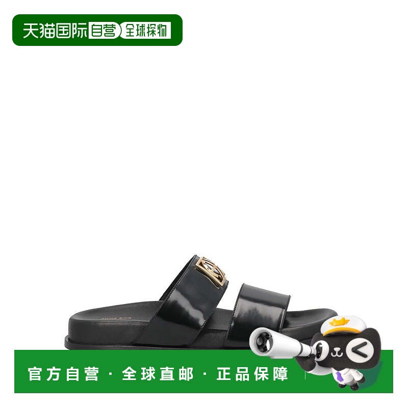 1h可退 潮奢 ANINE BING 女士 凉鞋 black黑色 舒适时尚