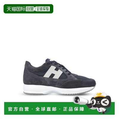 1h可退 潮奢 Hogan 男士 Interactive 系带运动鞋 HXM7130GC80V4R