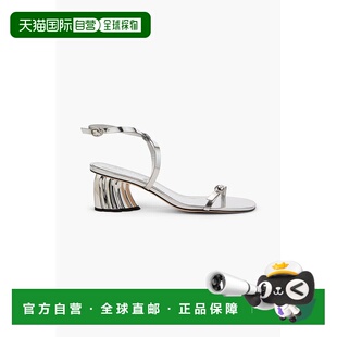 1h可退 潮奢 FARM RIO 女士 Monstera 光面皮凉鞋 341151SILVER