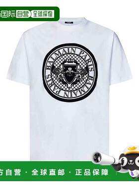 BALMAIN 男士T恤 DH1EG000BB17GAB AW2024 白色 Balmain T-shirts