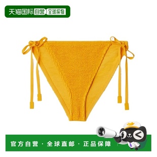 女士泳装 三角比基尼泳裤 80901151 黄色 AW2024 BURBERRY