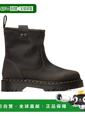 DR. MARTENS 男士靴子 31880057 AW2024 黑色 Anistone Lo圆头短