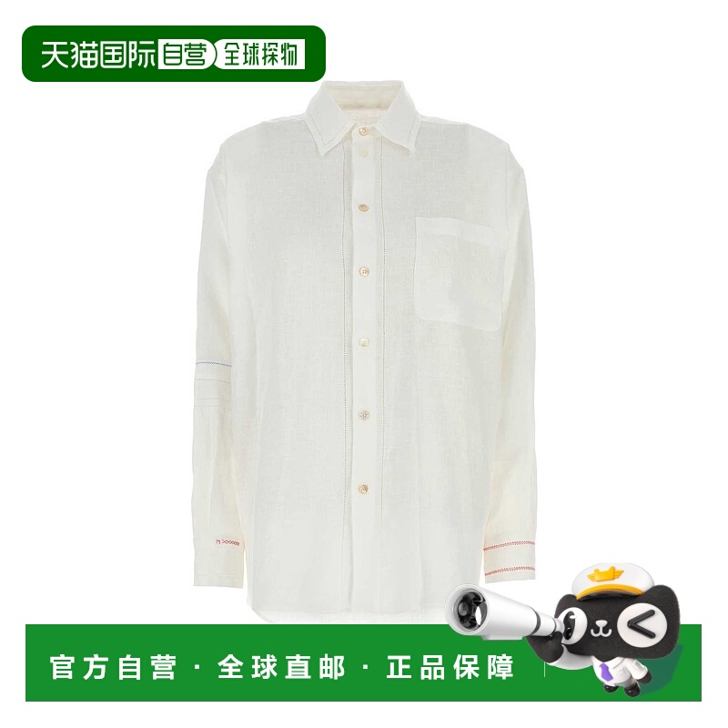 1h可退 MARNI 女士衬衫 CAMA0603S1USR00500W01 AW2024 白色亚麻