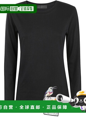 Maria Calderara 女士T恤 S400J953 AW2024 黑色 T-SHIRT