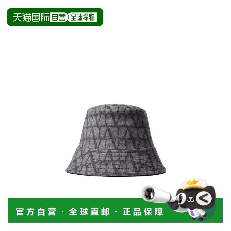 1h可退 VALENTINO 女士帽子 5W2HGA65MPFZ4E AW2024 黑色 双面水