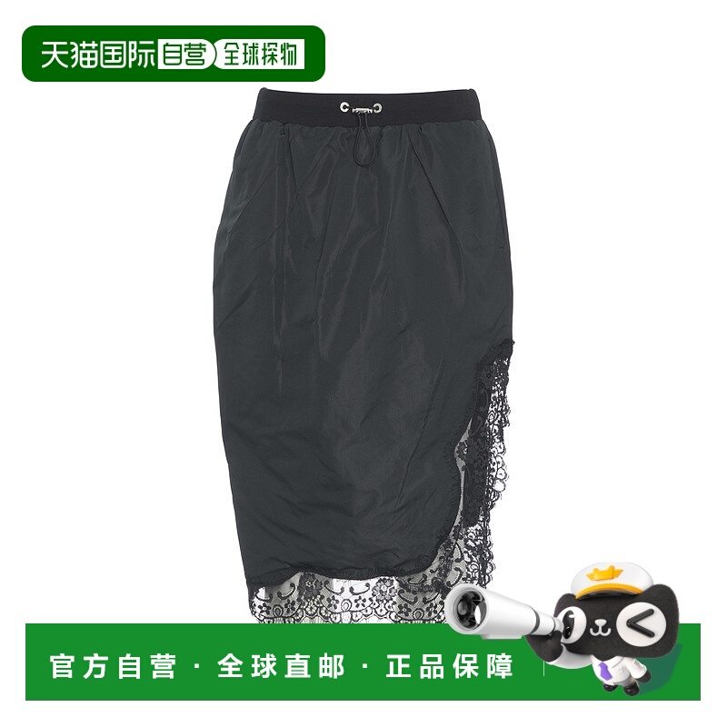 1h可退 PINKO 女士半身裙 106106A30BZ99 AW2025 黑色 Gonna con