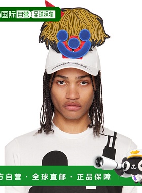 1h可退 潮奢 Walter Van Beirendonck 男士 白色 Smiley 棒球帽 9
