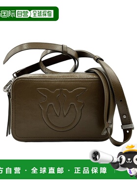 PINKO 女士斜挎包 104336A26JX25S SS2025 绿色 徽标单肩包手提包