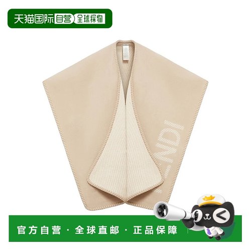 FENDI 女士外套 FXX777ASTBF0QB9BEIGE AW2024 浅棕色披肩