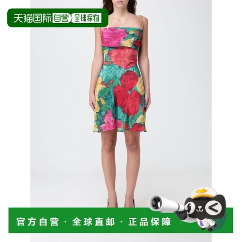 BALMAIN 女士连衣裙 GF1R2480SF38ULJ SS2026 花色 Abito di seta