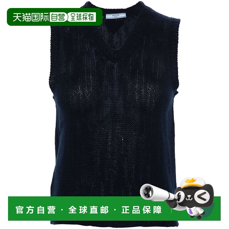 PRADA 女士针织衫 P29A9614KDF0008 SS2024 蓝色