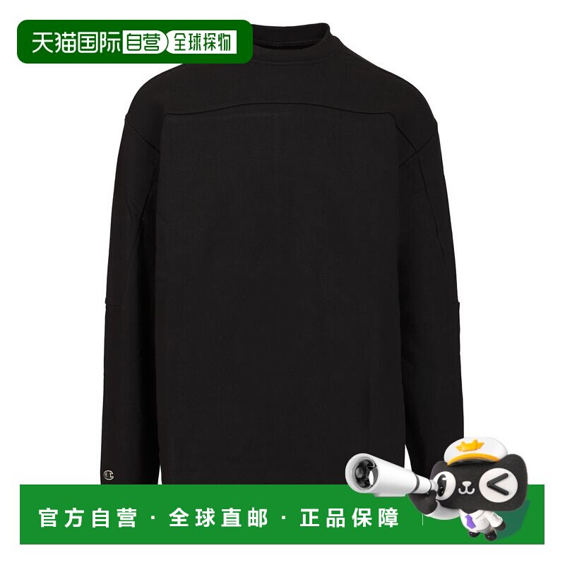 RICK OWENS 男士卫衣 CM01E1671CHFE09 SS2025 黑【付后1h可退】图片