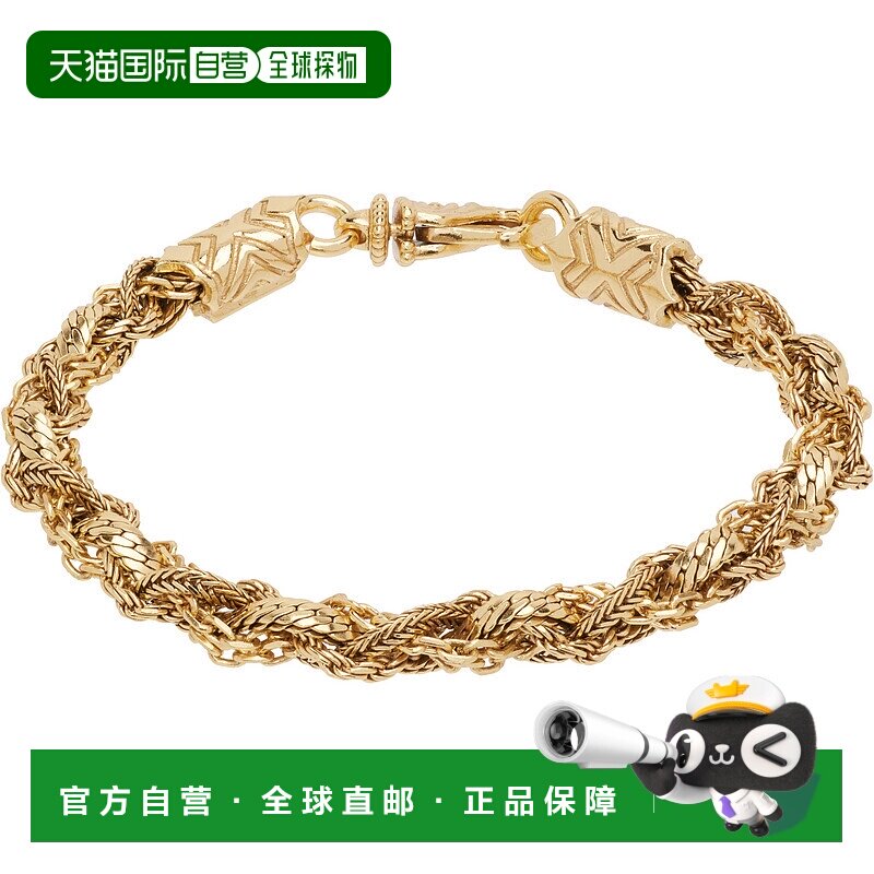 1h可退 潮奢 Emanuele Bicocchi 男士 Small Braid 手链 RTB3G